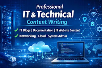 professional IT and technical content writing for businesses