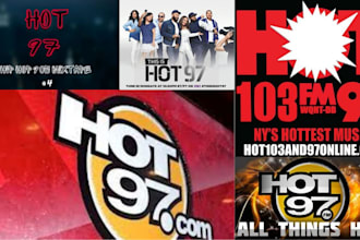 play and promote your song or ads on hot 97 radio, wgci radio, wgn radio
