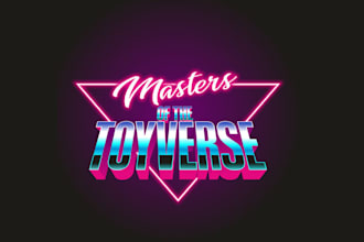 design masters toy verse retro toys gaming logo