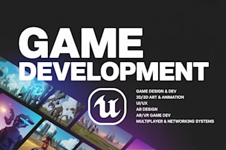 do unreal engine game development, unreal engine game, blueprint or prototype