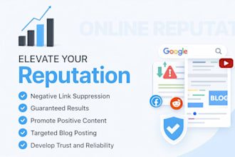 improve your online reputation management, push down negative results