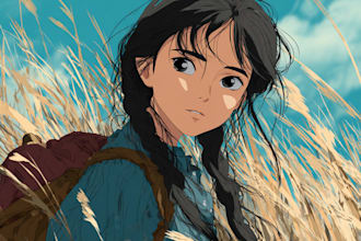 create an illustration in anime and manga style