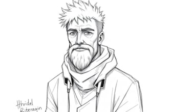 sketch any person, character or animal
