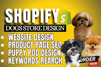 build attractive dogs store single product seo keyword search