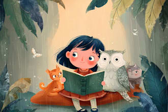 children story book illustration children story book