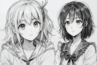 sketch you anime sketch art