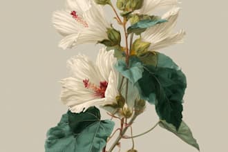 make a beautiful botanical or floral illustration