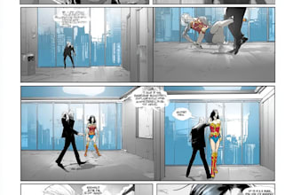 make a comic book pages and graphic novel art