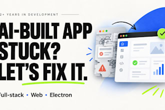 fix bugs and improve your ai generated web or electron app