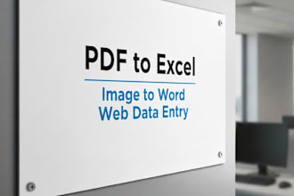 accurate data entry, copy paste and excel work