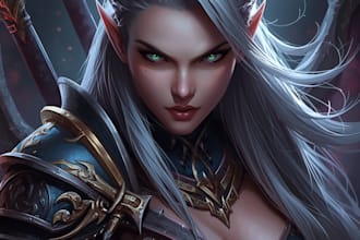 create cinematic fantasy character portraits using ai