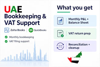 do uae bookkeeping in zoho books or quickbooks