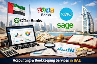 do uae bookkeeping, accounting and vat services in zoho books and quickbooks