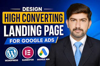 design high converting wordpress landing pages for google ads cro focused