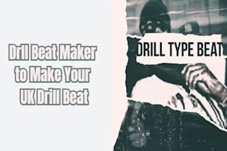 make custom beat, remake beat and UK drill instrumentals