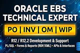 be your expert oracle ebs and plsql developer