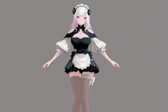 design and rig live 2d vtuber model 2dvtuber model