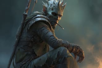 do a horror and fantasy horror character art