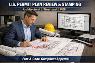 stamp review all USA architectural structural engineering mep floor plan permit
