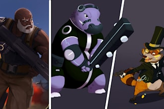 design stylised or realistic characters for your game