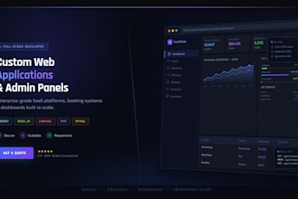 build a custom web app with react and admin dashboard