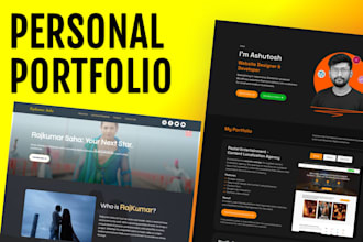 create a stunning personal portfolio or resume website