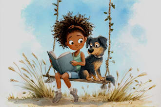 children storybook illustration watercolor
