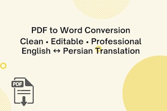 convert PDF to word