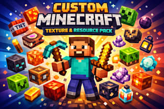 create a custom minecraft resource pack and texture pack for java and bedrock