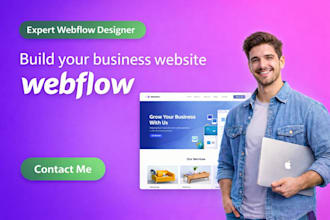 design business webflow website, webflow expert, webflow developer