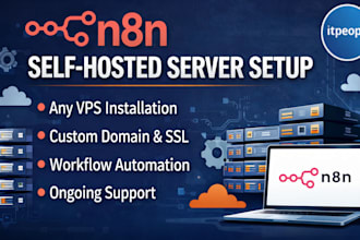 install and setup your own n8n automation server with postgre and adminer