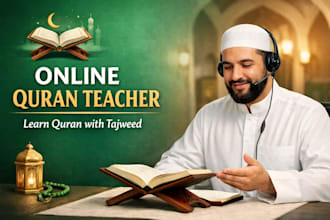 teach arabic language, hadith and tafseer