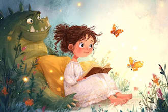 children story book illustration children story book