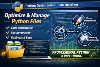 optimize and manage python files and project