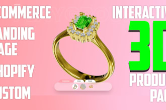 build interactive 3d product view page for your ecommerce or landing page