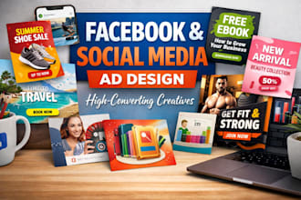 design social media advertising, facebook ad creative, image ads, carousel canva