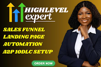 build medspa gohighlevel landing page ghl sales funnel highlevel website crm ai