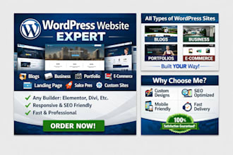create seo optmized wordpress websites,blogs,designing
