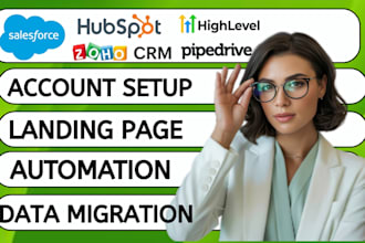 do data migration on salesforce, hubspot, zoho, data cleanup and duplication
