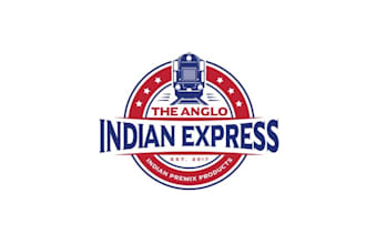 design classic indian premix food products logo