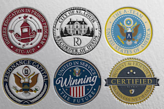design luxury award seal logo for certificates and brand