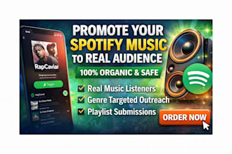 spotify music track promotion, spotify album promotion
