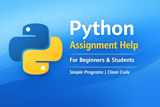 help with python assignments and practice problems