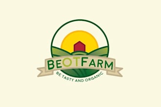 design eco friendly natural organic farm logo