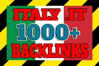 build 1000 italy IT backlinks