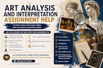 research and write on art analysis and interpretation