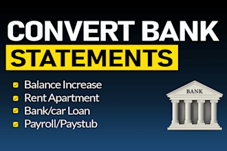 convert bank statement PDF to editable format