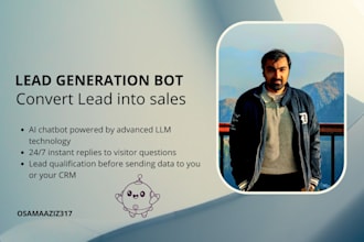 lead generation chatbot that converts visitors into sales