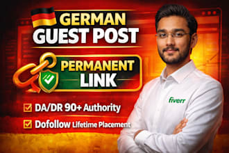do manual dofollow german guest posts via german websites for de link building