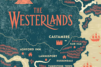 do a professional fantasy or historical map